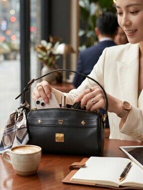 MCM Papillon Barrel Mini Hand Bag